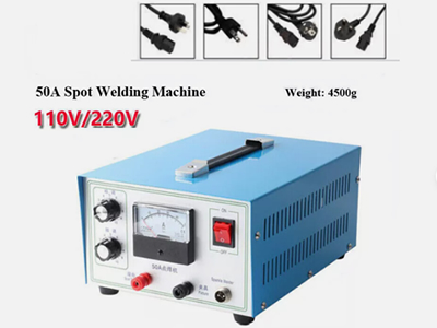 50A Jewelry Welding Machine Gold Silver Platinum Soldering 0.5-1.2MM Spot Welder