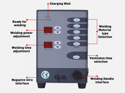 Permanent Jewelry Spot Welder Machine 110V 600A Pulse Arc Welder CNC Spot Welder